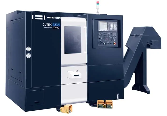 Industrial Hwacheon Cutex 180 BL YMC med automatisk verktygsväxlare.