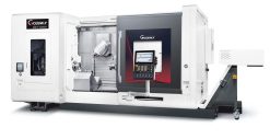 Industrial Goodway GMT-2000 LS CNC-svarvmaskin för precisionsbearbetning, en kostnadseffektiv multifunktionell lösning som kombinerar 5-axlig fräsning och svarvning.